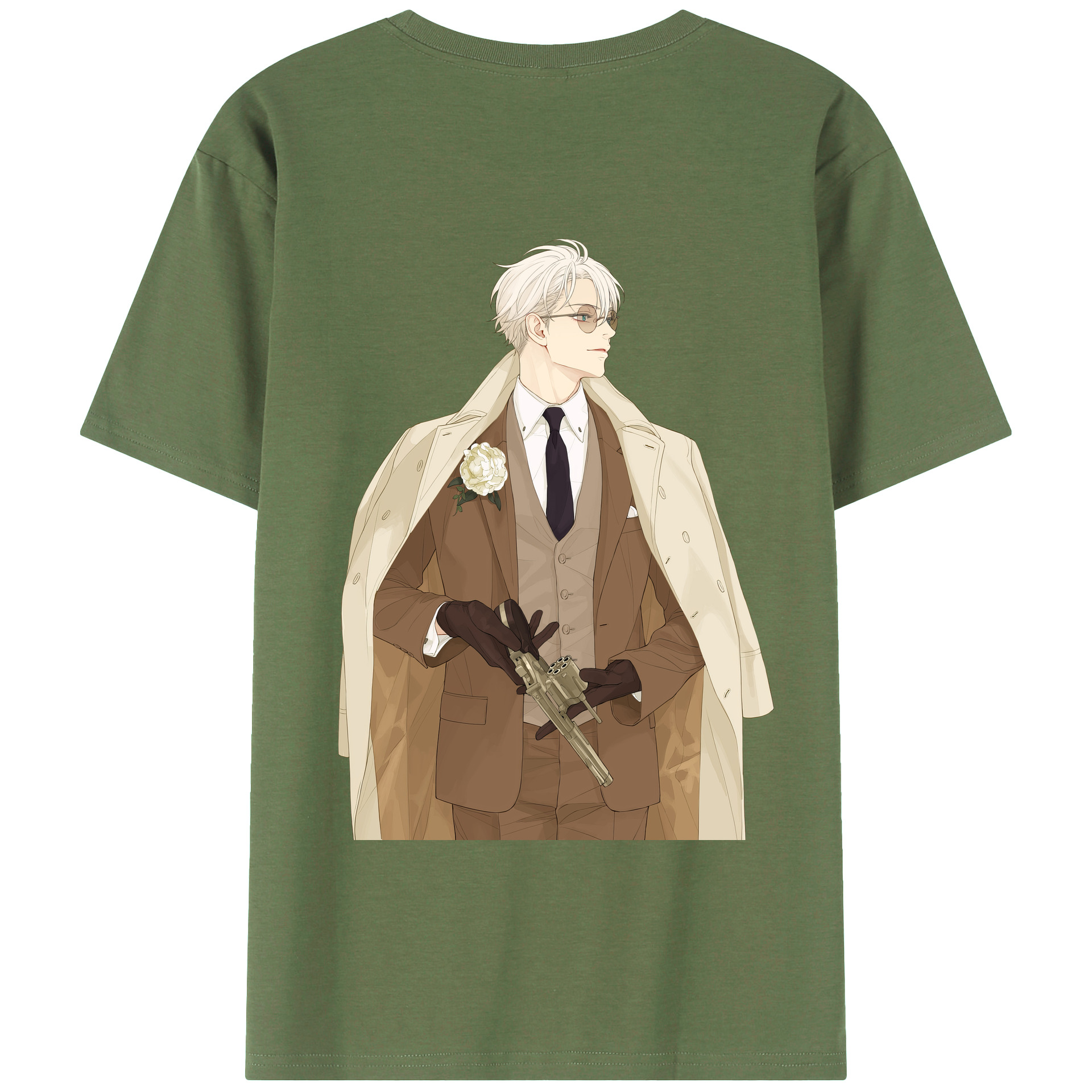 （画像用） 呪術廻戦 Jujutsu Kaisen 綿100％ メンズ半袖Tシャツ（バックプリント） 通気性